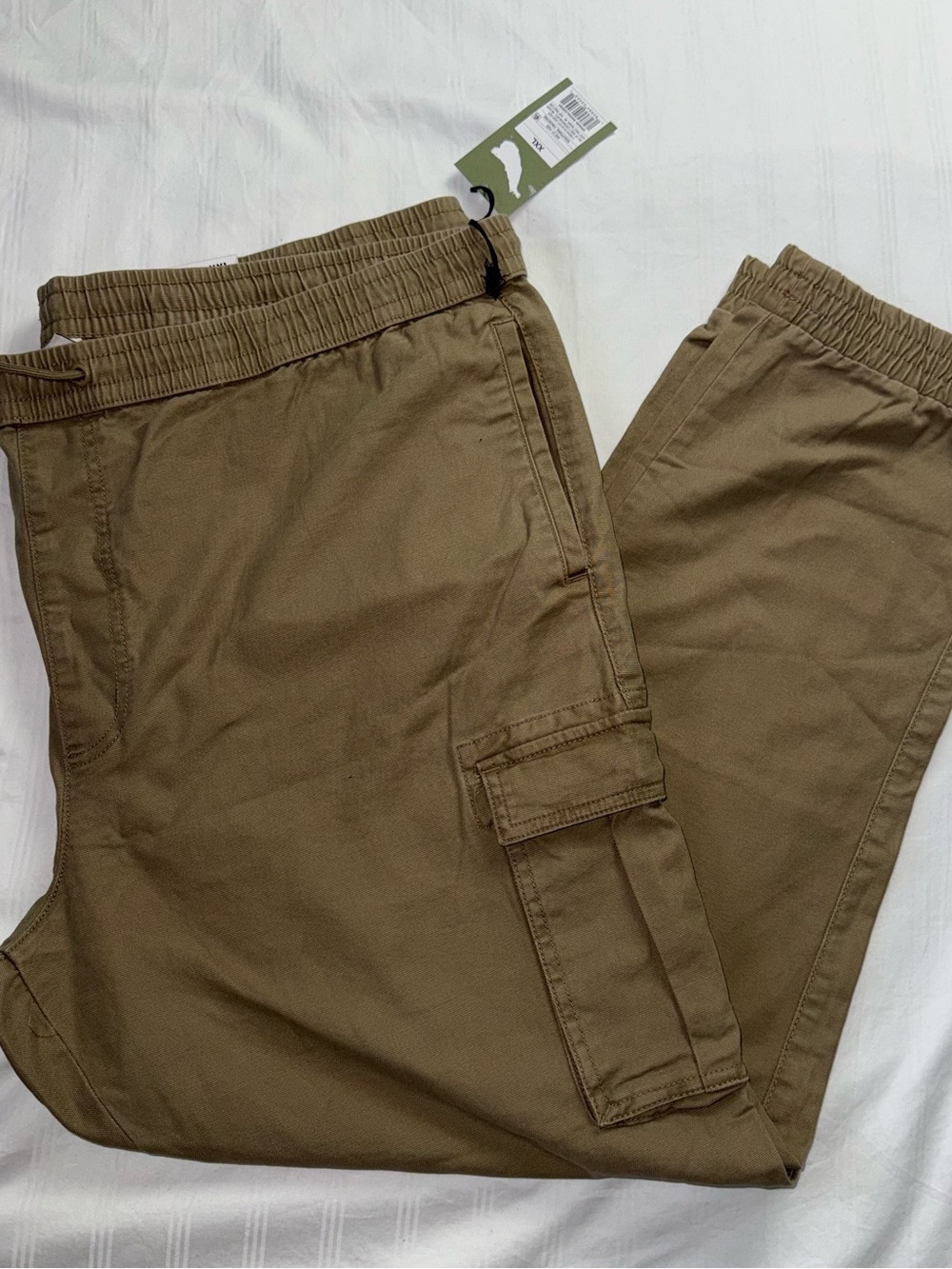 Goodfellow & Co Brown Elastic Waist Cargo Pants